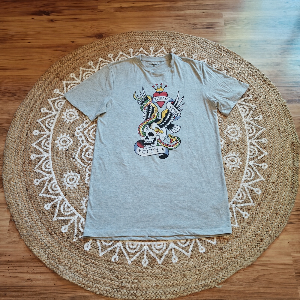 NWT Ed Hardy Gray T-Shirt Dress
